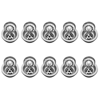 Válvula Para Pia Kit 10 Aço Inox 3.1/2 G01 Cromado - Mpozenato