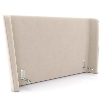Cabeceira Cama Box Casal 140cm Nicea P02 Veludo Bege - Mpozenato