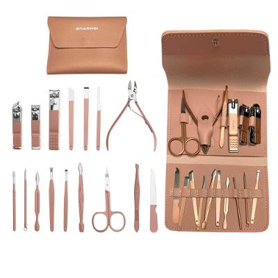 Kit Manicure 16 Peças Bolsa Dobrável Profissional Resistente