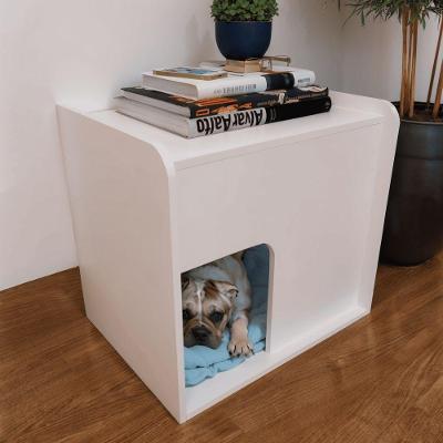 Mesa De Cabeceira Cama Pet Cães 45x55x60 Branco