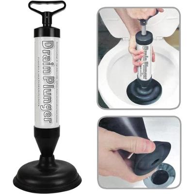 Desentupidor De Vaso Alta Pressao Ar Semi Profissional Manual Sanitario Pia Cano Dreno Bomba Succao Ventosa Dupla