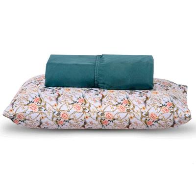 Jogo De Cama Lençol Solteiro Topchick 2 Peças Verde 80% Algodão 20% Poliéster