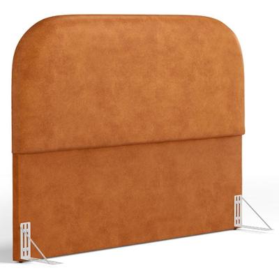 Cabeceira Cama Box Queen 160cm Orgânica Lanna W01 Couríssimo Canela - Lyam Decor