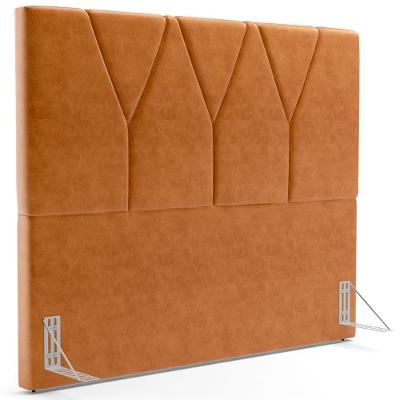 Cabeceira Cama Box Casal King 195 Cm Aurora W01 Couríssimo Canela - Lyam Decor