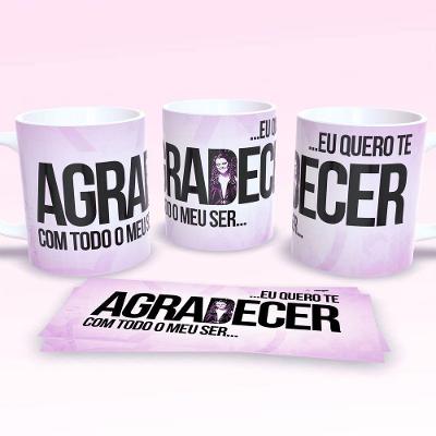 Caneca De Porcelana 325ml Decorada Frases Religiosas Estampa 8