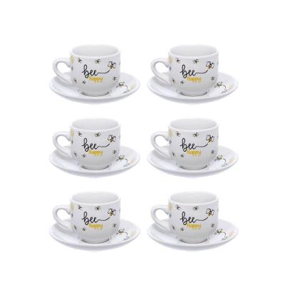 Xicara De Cafe Honey Abelhas 90ml 6pcs Hauskraft