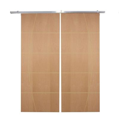Porta Dupla De Correr P- Verniz Frisada F01 - 210x120