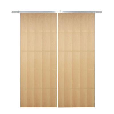 Porta Dupla De Correr P- Verniz Frisada F03 - 210x140