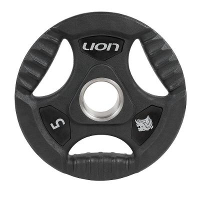 Anilha 5 Kg Musculação Em Aço E Borracha Vulcanizada Lion