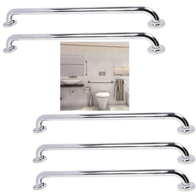 Alça Apoio 60cm Inox Barra Suporte Anti Queda Kit 5 Uni Idoso Criança Cadeirante Pcd Banheiro Escada Box Casa Corrimao