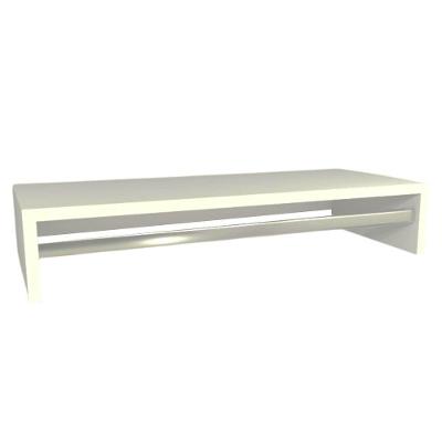 Cabideiro De Parede Suspenso 80x25x11,5 Branco