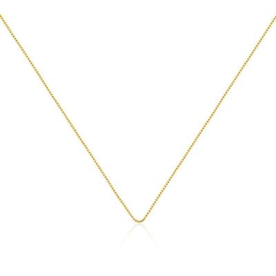 Corrente Feminina Veneziana Banhada Ouro 35cm C/5cm Extensor