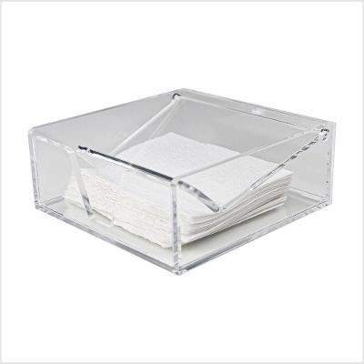 Porta Guardanapos Acrílico Transparente 5mm Centauri Mod P Organizador Mesa Cozinha Compacto Prático