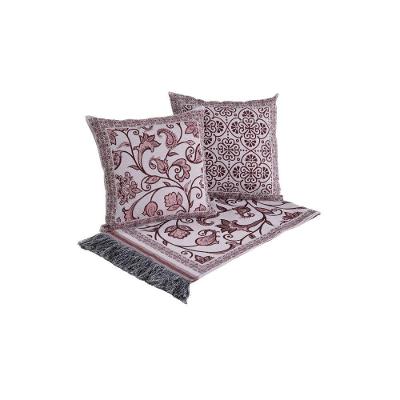 Kit Peseira Grécia 5 Peças King 60% Algodão / 40% Poliéster Tecido Jacquard Vinho