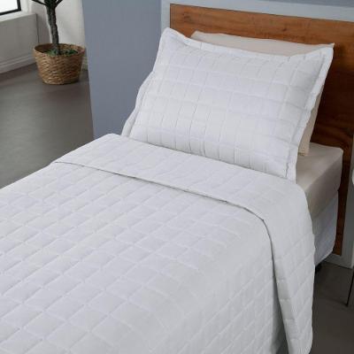 Kit Cobre Leito Matelado Dupla Face Soft 2 Peças Solteiro 100% Poliéster - Branco