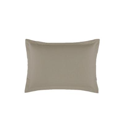 Porta Travesseiro Dia A Dia 1 Peça 70cm X 50cm 80% Algodão 20% Poliéster Percal 140 Fios - Cáqui