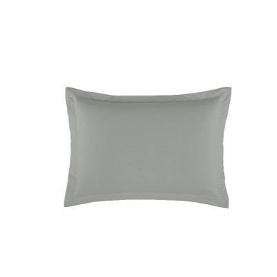 Porta Travesseiro Dia A Dia 1 Peça 70cm X 50cm 80% Algodão 20% Poliéster Percal 140 Fios - Cinza