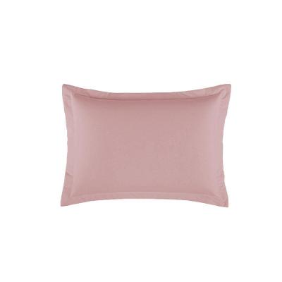 Porta Travesseiro Dia A Dia 1 Peça 70cm X 50cm 80% Algodão 20% Poliéster Percal 140 Fios - Rosê