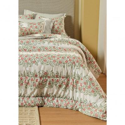 Jogo De Cama Casal 4 Peças Teka 100% Algodão 150 Fios Botanique