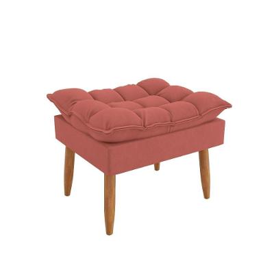 Puff Luxo Conforto Elegante Sala, Quarto E Escritório Rosa
