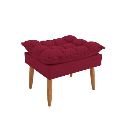 Puff Luxo Conforto Elegante Sala, Quarto E Escritório Marsala