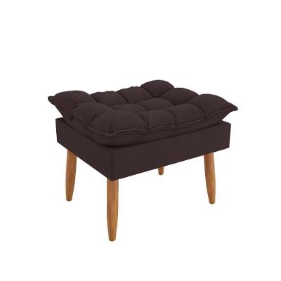 Puff Luxo Conforto Elegante Sala, Quarto E Escritório Cinza