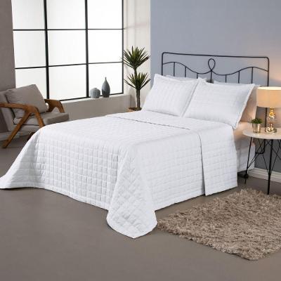 Kit Cobre Leito Matelado Dupla Face Soft 3 Peças Casal 100% Poliéster - Branco