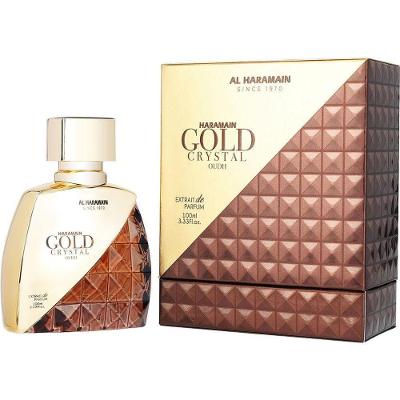 Perfume Masculino Al Haramain Gold Crystal Oudh Extrait de Parfum Spray 100ml