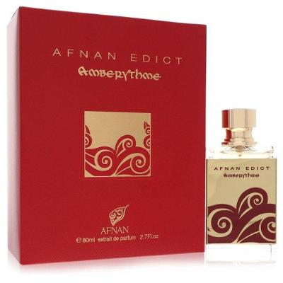 Perfume Feminino Afnan Edict Amberythme Extrait de Parfum - unisex 80ml