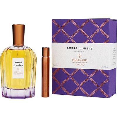 Perfume Unisex Molinard Ambre Lumiere Eau de Parfum Spray 90ml e Roll-on 7 Mini