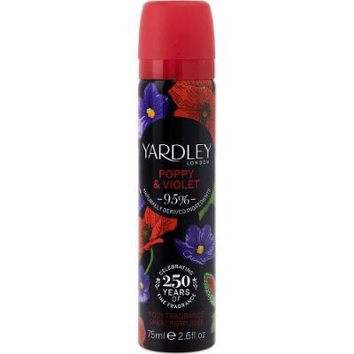 Desodorante Feminino Yardley Poppy & Violet Spray 75 Ml