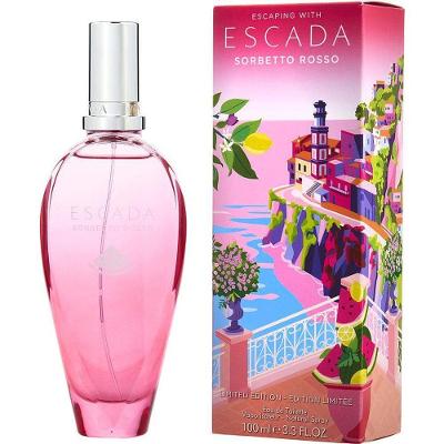 Perfume Feminino Escada Sorbetto Rosso Edt Spray 100 Ml (edição Limitada) (nova Embalagem)