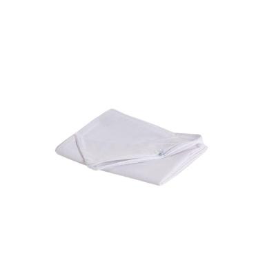 Capa Protetora Impermeável Para Travesseiro 1 Peça 70cm X 50cm 180 Fios 100% Algodão Com Zíper Branco