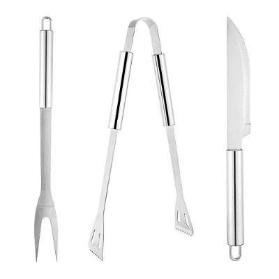 Conjunto Churrasco Inox Faca Garfo Trinchante Pegador