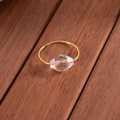Kit Anel Para Guardanapos Cristalino 4cm X 3cm Argola - Dourada