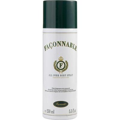 Água de Cheiro Masculina Faconnable All Over Spray Corporal 250ml
