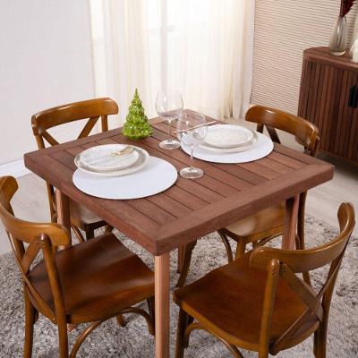 Sousplat Capa E Base Mdf Basic Liso 35cm Diâmetro Tecido Oxford 100% Poliéster - Palha