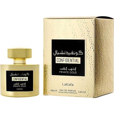 Perfume Unisex Lattafa Confidential Private Gold Eau De Parfum 100 Ml