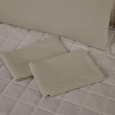 Capa Para Travesseiro Fofuxão 1 Peça 1,46m X 46cm 80% Algodão - 20% Poliéster Percal 140 Fios Com Zíper - Cáqui