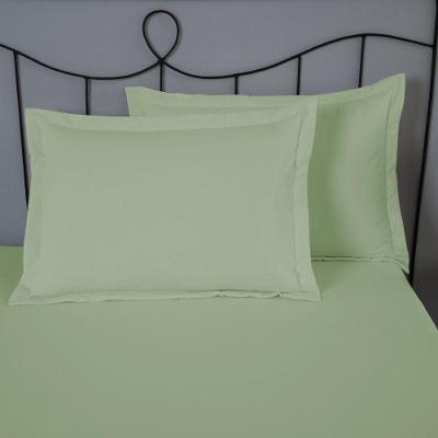 Porta Travesseiro Dia A Dia 1 Peça 70cm X 50cm 80% Algodão - 20% Poliéster Percal 140 Fios - Verde