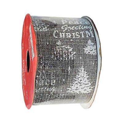 Fita De Natal Aramada Figuras 3,8cm X 3m Yj7038