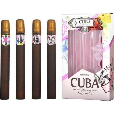 Kit Presente Feminino Cuba Variety Quad Lady De 4 Peças Com Heartbreaker&la Vida Victory Vip E Todos São Spray Edp 35 Ml