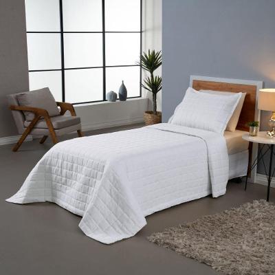 Kit Cobre Leito Matelado Dupla Face Soft 2 Peças Solteiro 100% Poliéster - Branco