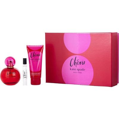 Perfume Feminino Kate Spade Cherie Edp Spray 100ml &loção Corporal 5 Mini