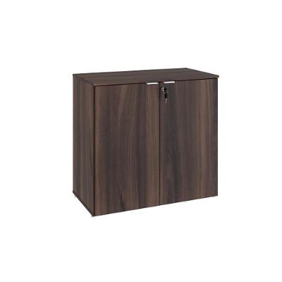 Armário Baixo Com 02 Portas 75x80x42cm Wlab80 Nogal Branco