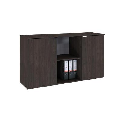 Armário Baixo Com 02 Portas E Nicho 75x135x42cm Wlab135 Terracota Branco