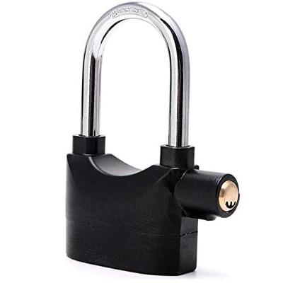 Cadeado Com Alarme 2 Em 1 – Sensor De Movimento, Antirroubo, Sirene 110db Para Moto, Portão E Carro!
