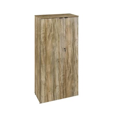 Armário Alto Fechado Com 02 Portas 161,5x80x42cm Wlaf80 Carvalho - Preto