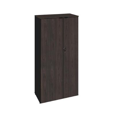 Armário Alto Fechado Com 02 Portas 161,5x80x42cm Wlaf80 Preto Tx Com terracota