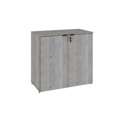 Armário Baixo Com 02 Portas 75x80x42cm Wlab80 Snow Preto